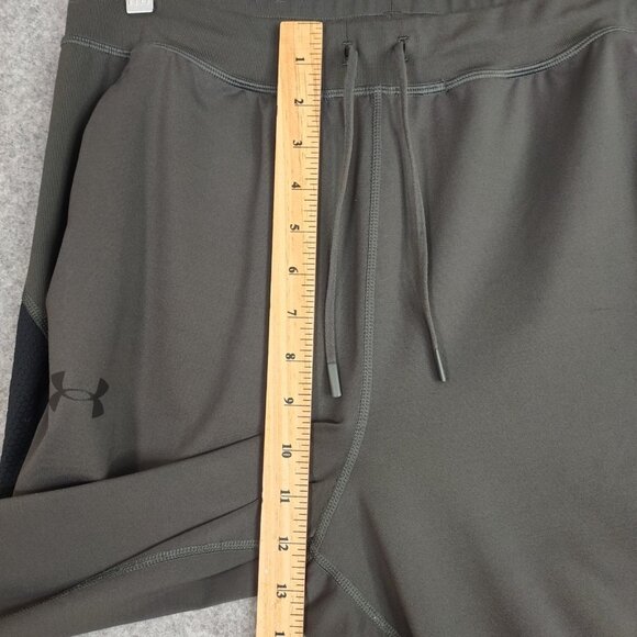 Under Armour Pants Mens L Gray Joggers Ankle Zip Reflect Pocket Active Heatgear - Picture 8 of 12